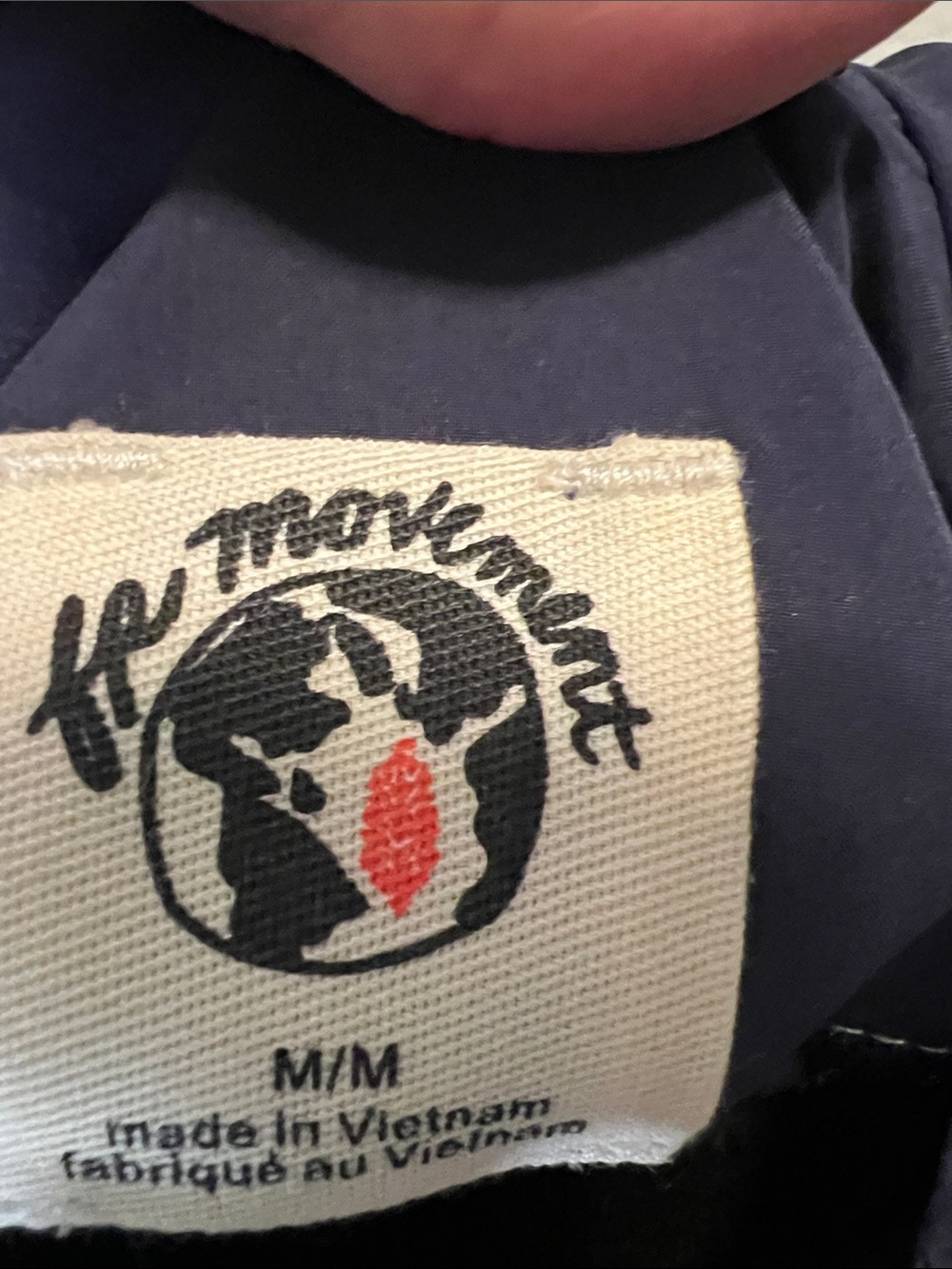 FP Movement Cares By The Wind block Logo in Navy and Lime Green Jacket. - Picture 3 of 13